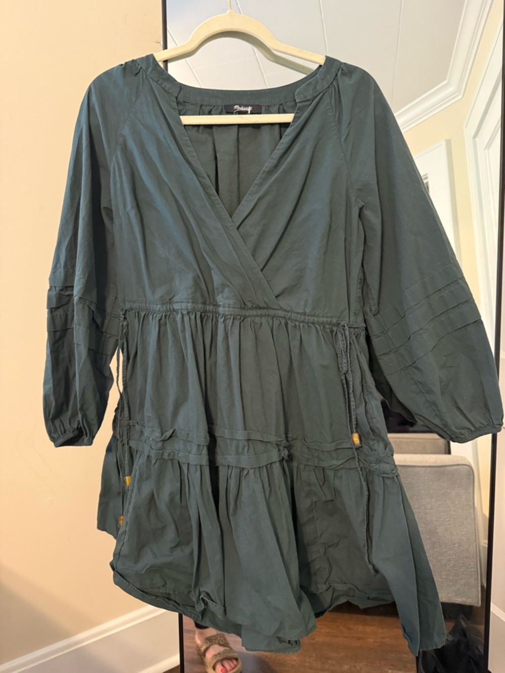 Madewell Dark Teal DRess